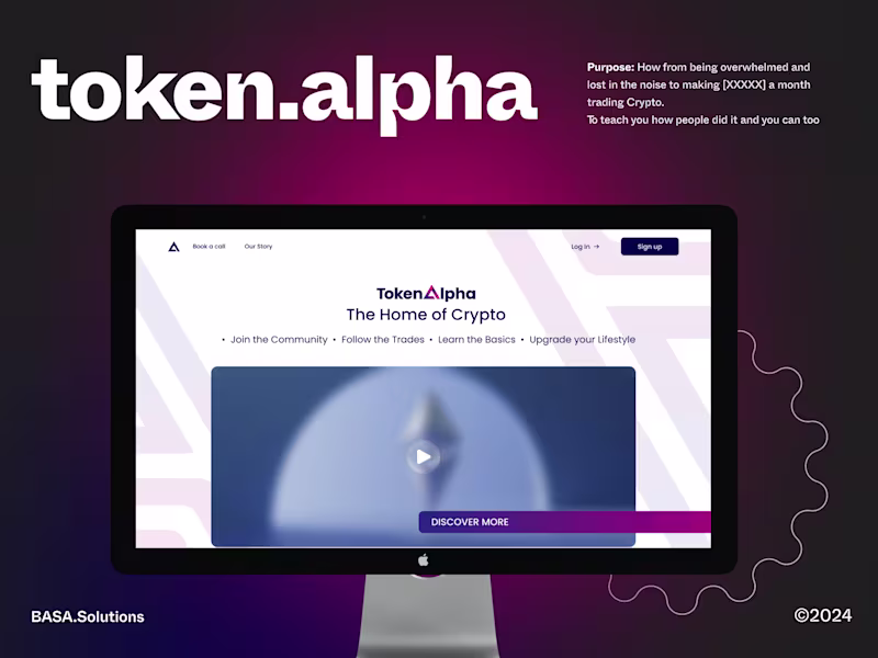 Cover image for Crypto course website design