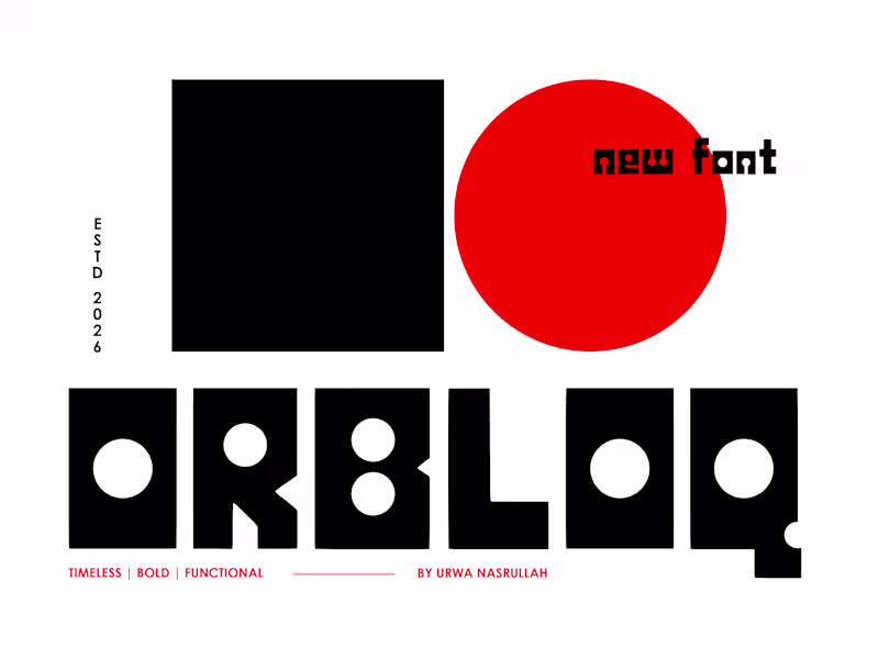 Cover image for Downloadable AI-Developed Typeface: Square and Circle Design