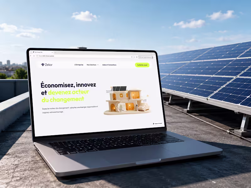 Cover image for Zelior — Solar Panel Company Website