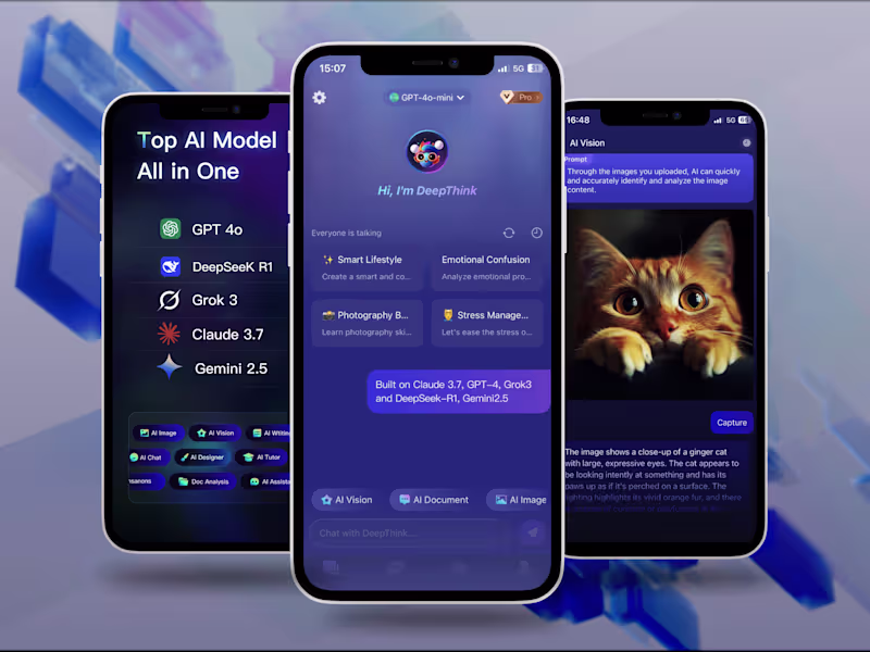 Cover image for Deep AI All-in-One Assistant App Case Study