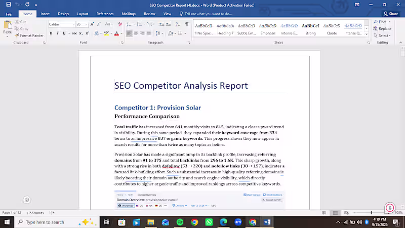 Cover image for This report analyzes three major
