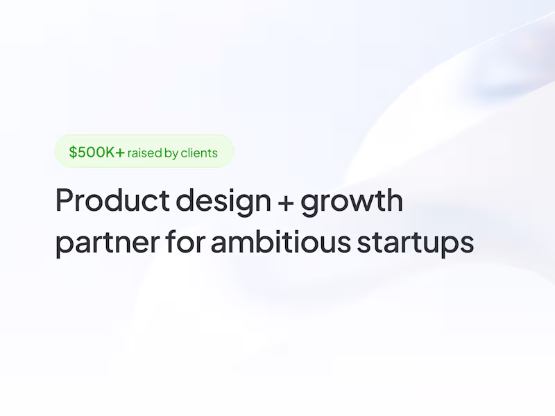 Cover image for Product Design | Development | Websites | Branding | UI/UX 