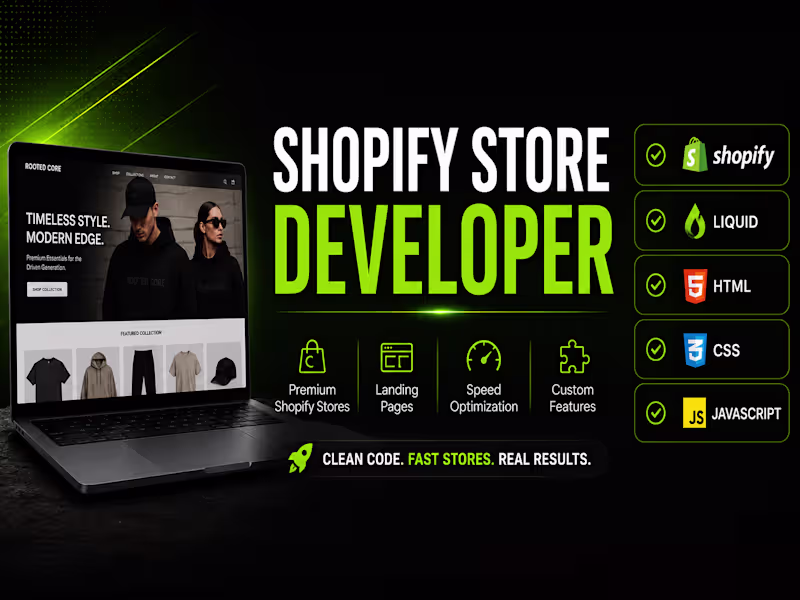 Cover image for Custom Shopify clothing store for fashion and streetwear brands