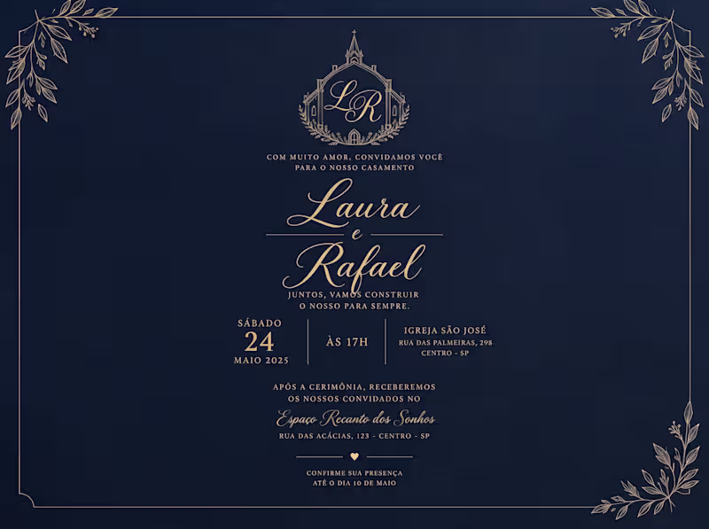 Cover image for Custom Wedding Invitation Design
Two styles.