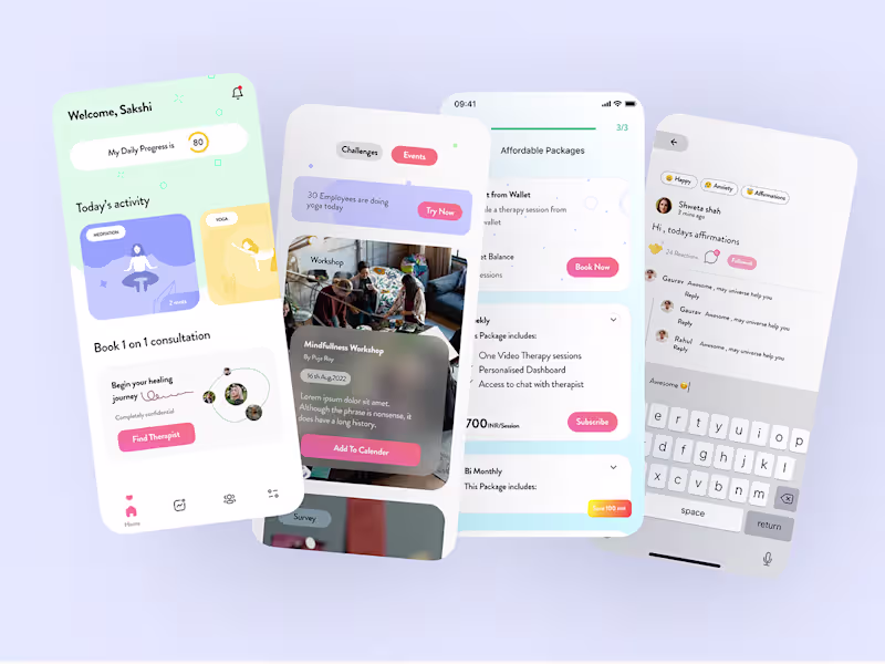 Cover image for GoodLives Mental Health Platform UI/UX Design