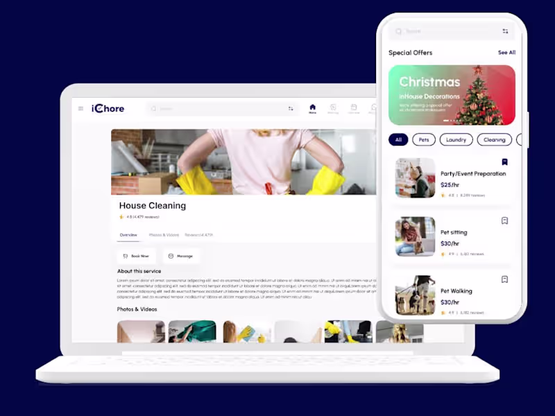 Cover image for UI/UX Design of iChore App and Web Platform