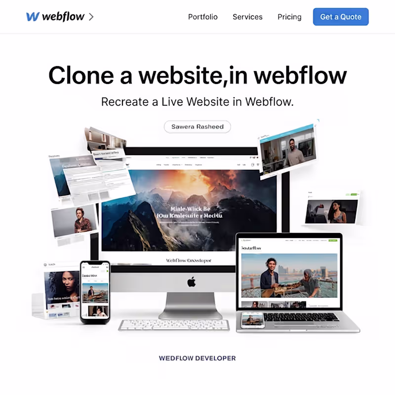 Cover image for Clone a Website in Webflow