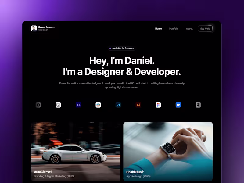 Cover image for Spectrus - Portfolio Website