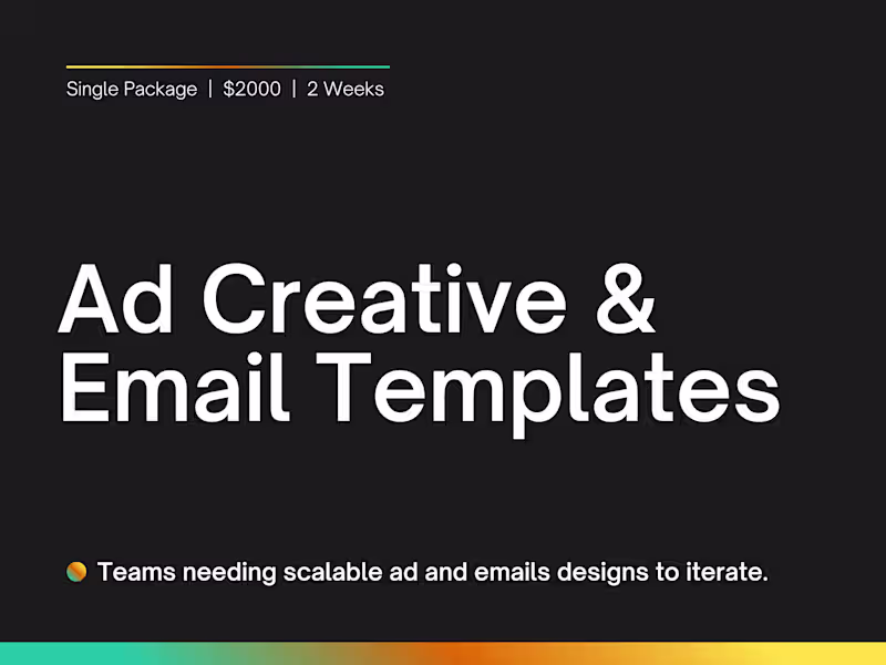 Cover image for Ad Creative & Email Templates