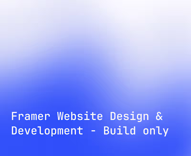 Cover image for Framer Website - Build Only