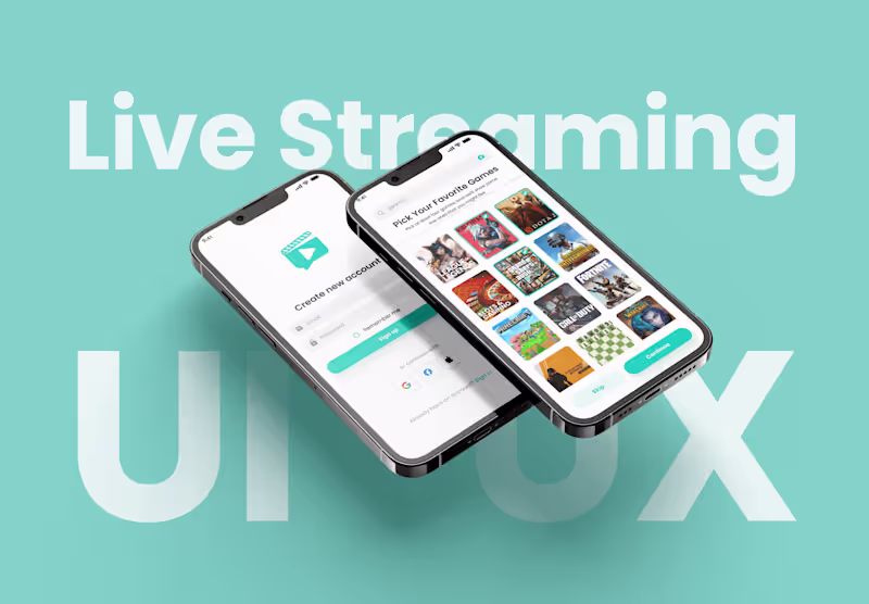 Cover image for Mobile App for Live Streaming-StreamZ