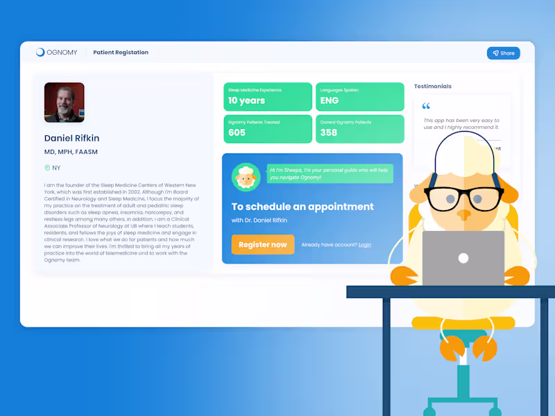 Cover image for Simplifying Patient Registration for Ognomy