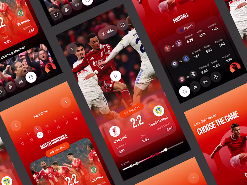 Cover image for Football Live Scores App UI