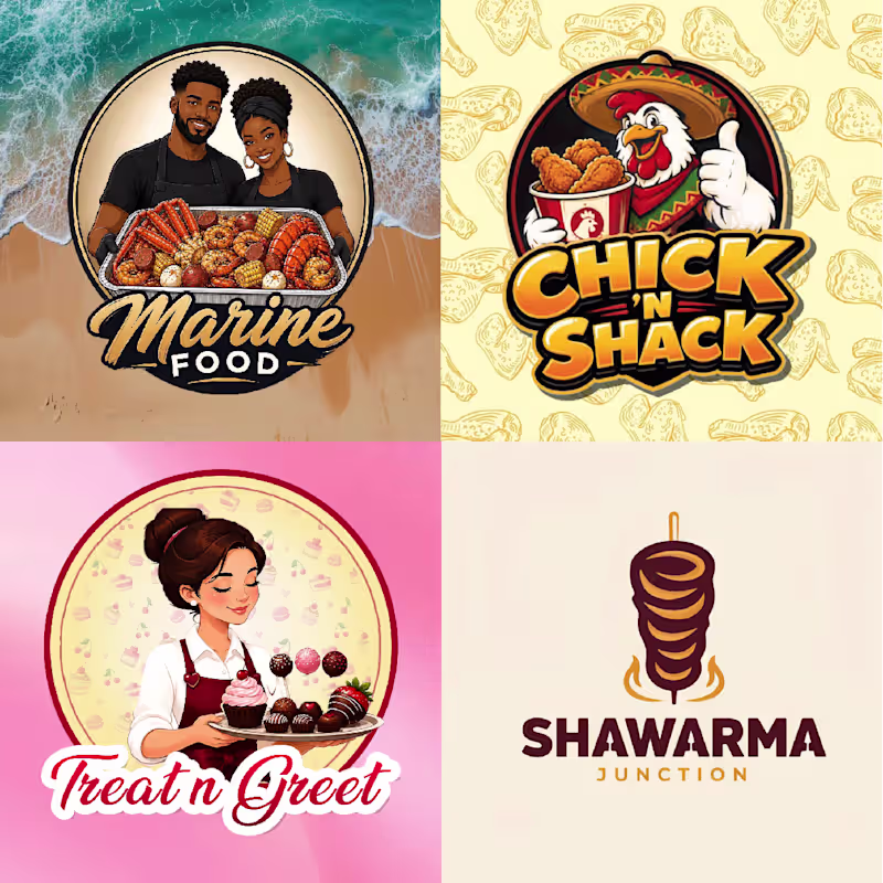 Cover image for 3D logo design for food brands and businesses