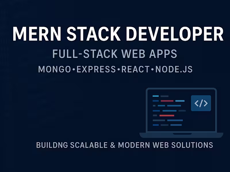 Cover image for Full-Stack Web Applications with MERN 