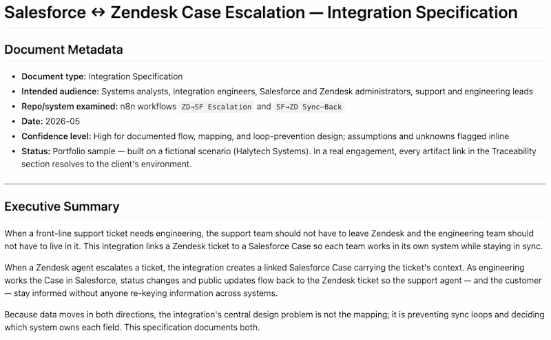 Cover image for Salesforce ↔ Zendesk Case Escalation