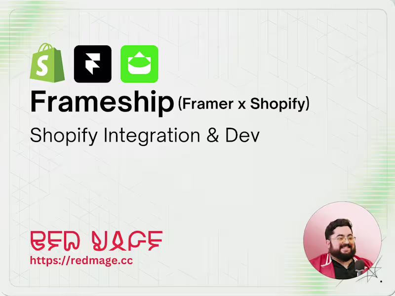Cover image for Frameship – Shopify Integration & Dev