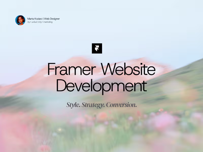 Cover image for Framer Website Development
