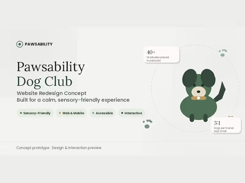 Cover image for Title: Pawsability Web & Mobile