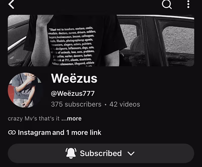 Cover image for Hi my name is Weëzus,