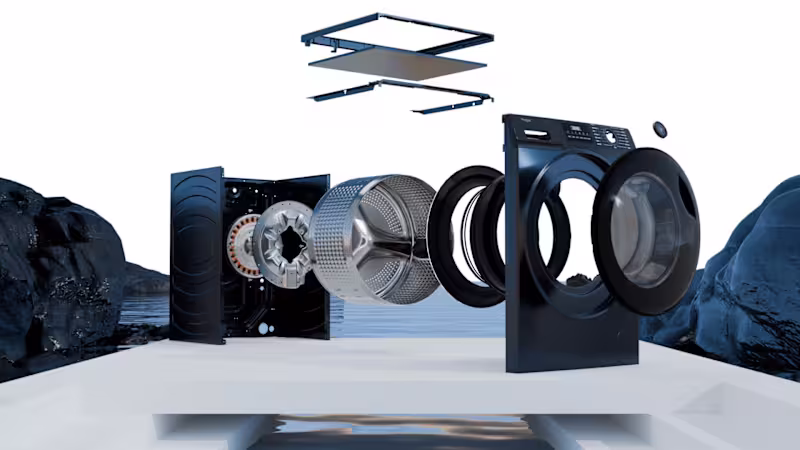 Cover image for Haier Washing Machine 3D Visualization