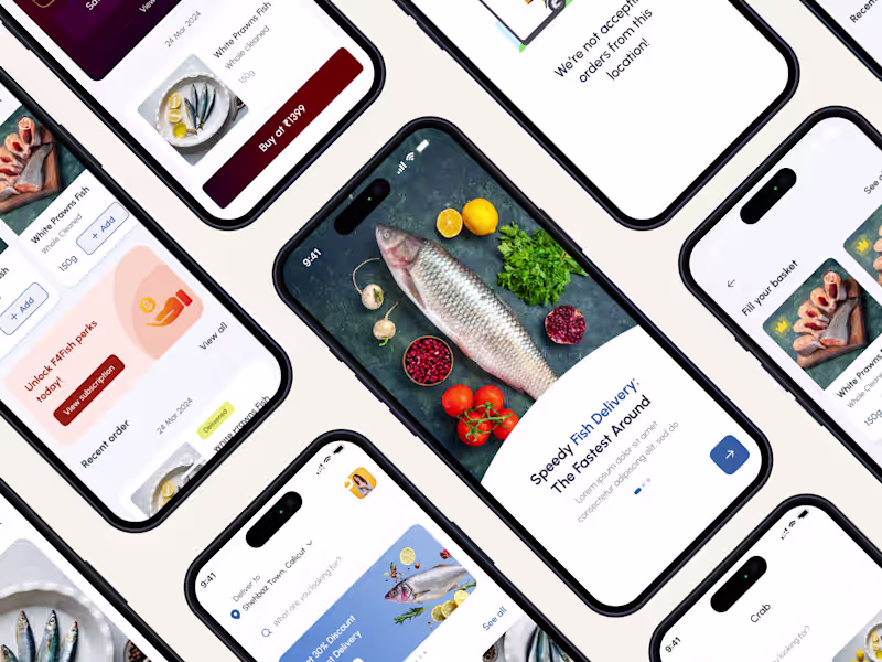 Cover image for F4 Fish - UI/UX design