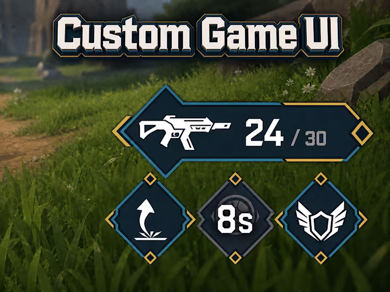 Cover image for Custom Game UI Icon Design