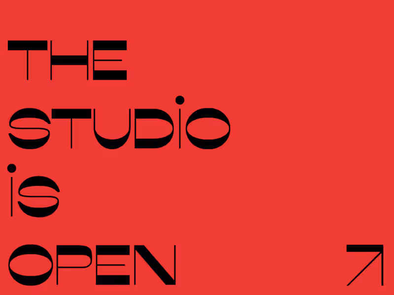 Cover image for The Studio Is Open: Editorial and Visual Design Project