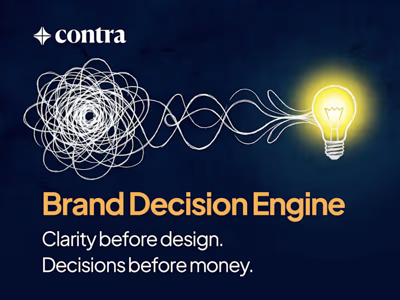 Cover image for Brand Decision Engine — Strategy Before Design