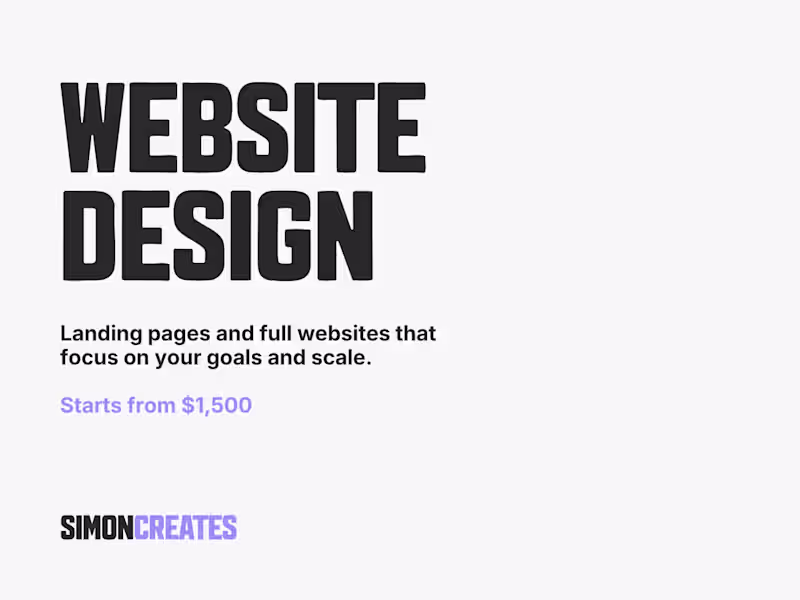 Cover image for Website Design