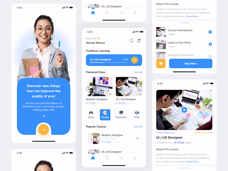 Cover image for Educational Online Course App