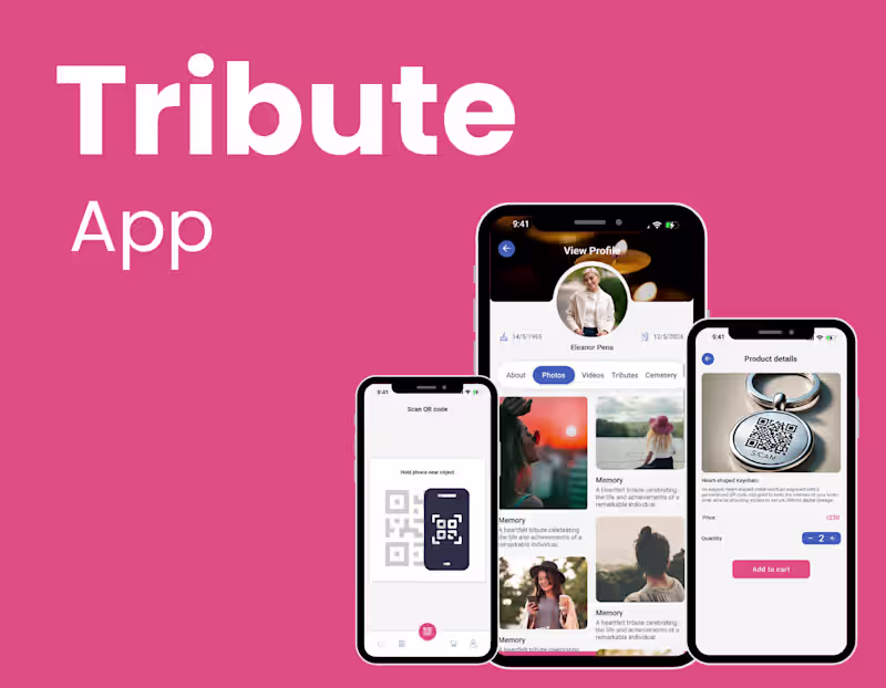 Cover image for Tribute – Digital Memorial & Legacy Sharing App