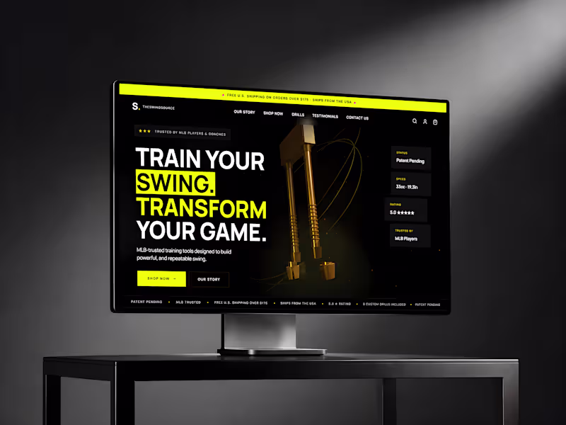 Cover image for The Swing Source High-Performance Product Website