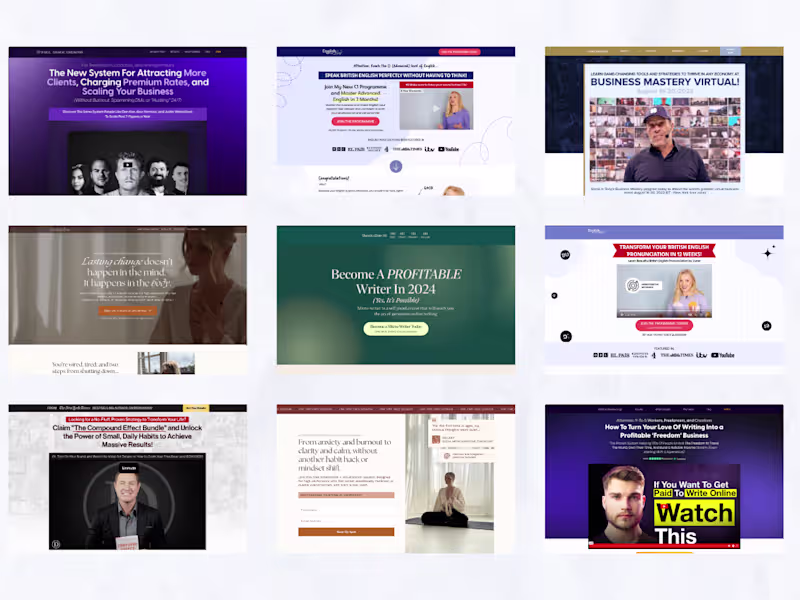 Cover image for Conversion optimised sales page design