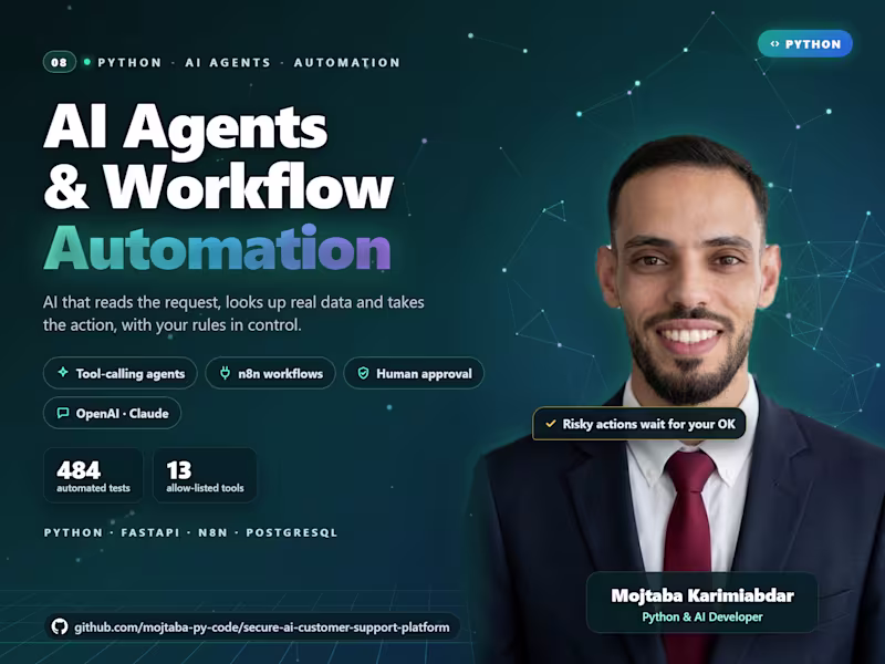 Cover image for Python AI Agents & Workflow Automation