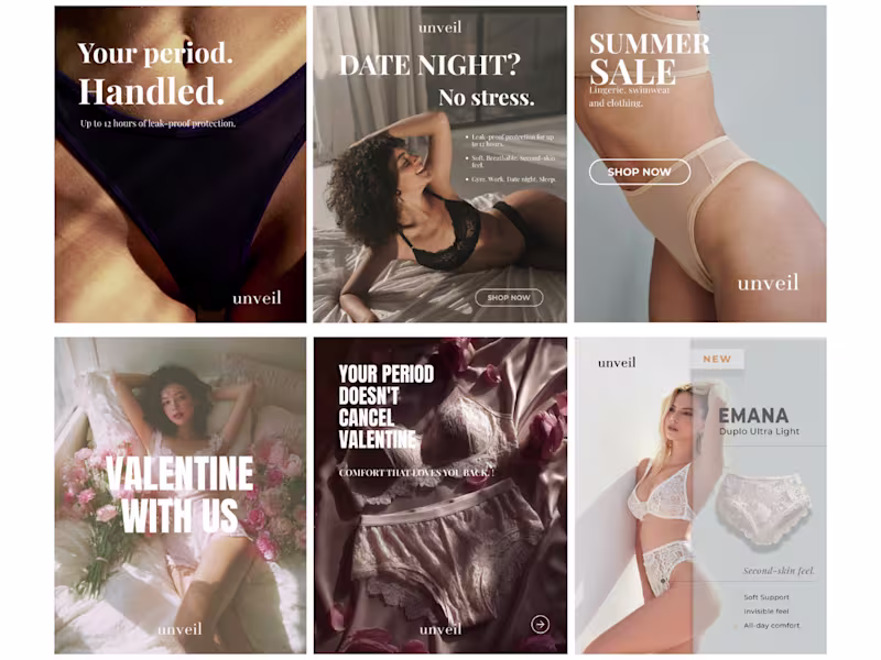 Cover image for Unveil — Empowering Lingerie Visual