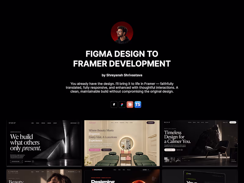 Cover image for Figma → Framer Development