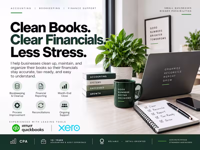 Cover image for Bookkeeping Cleanup & Maintenance