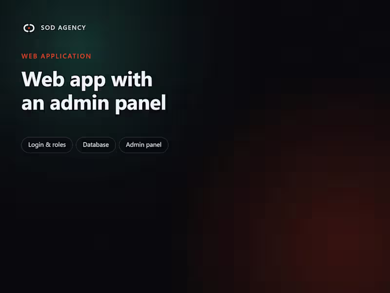 Cover image for Web app with an admin panel on Next.js