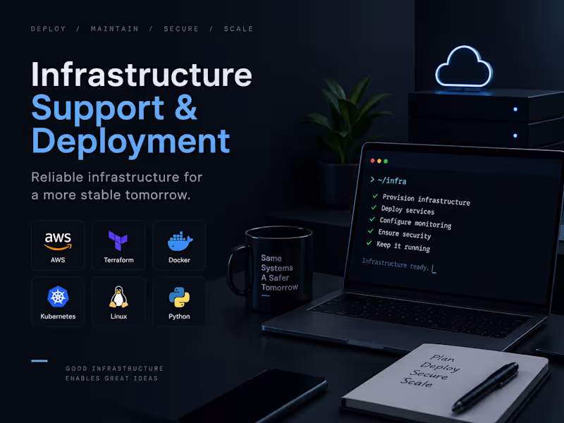 Cover image for DevOps Infrastructure Support & Deployment