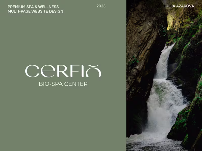 Cover image for Premium SPA & Wellness Multi-Page Website Design