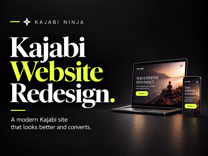 Cover image for Kajabi Website Redesign