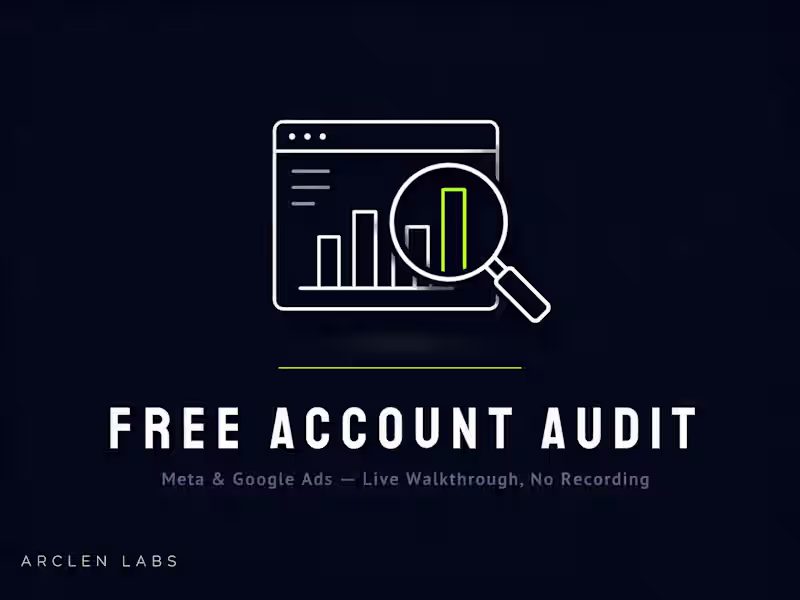 Cover image for Free Account Audit