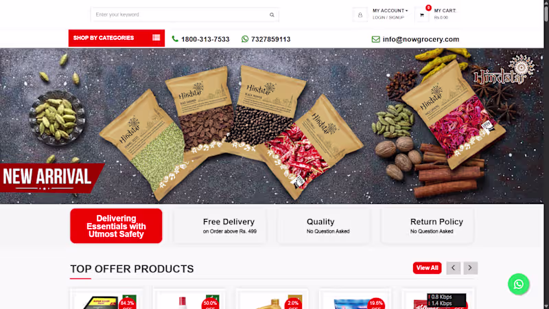 Cover image for Project 1 — NowGrocery
Title: NowGrocery