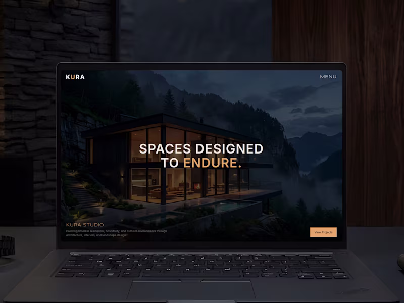 Cover image for KURA — Architecture & Design Portfolio Framer Template