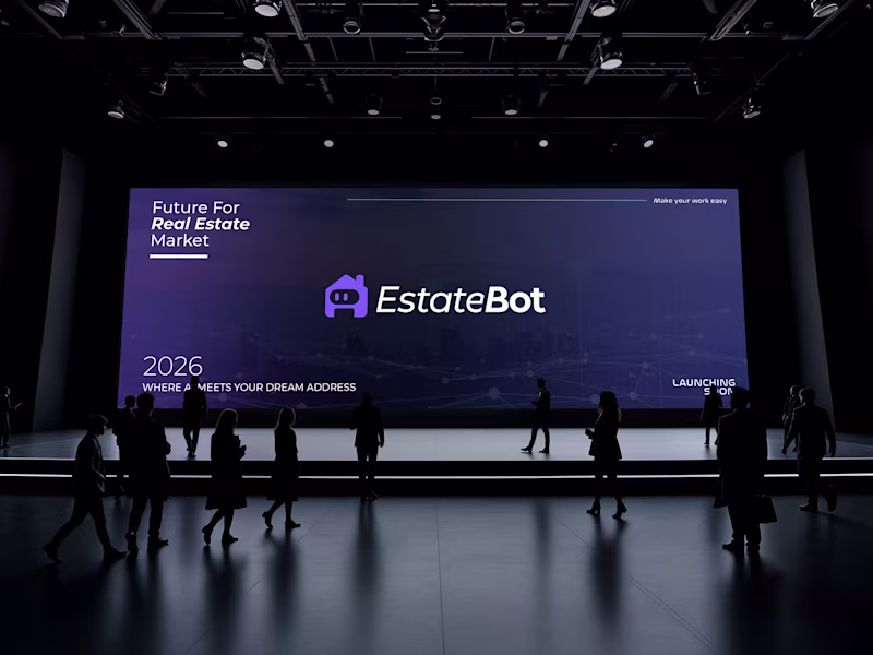 Cover image for EstateBot Brand Identity & Mobile App UI