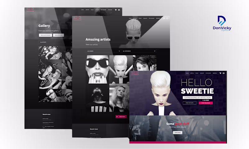 Cover image for Hello Sweetie: Live Music Agency Booking Platform