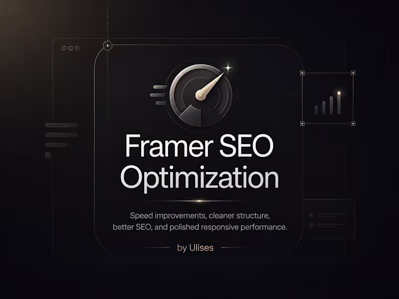 Cover image for Framer SEO Optimization