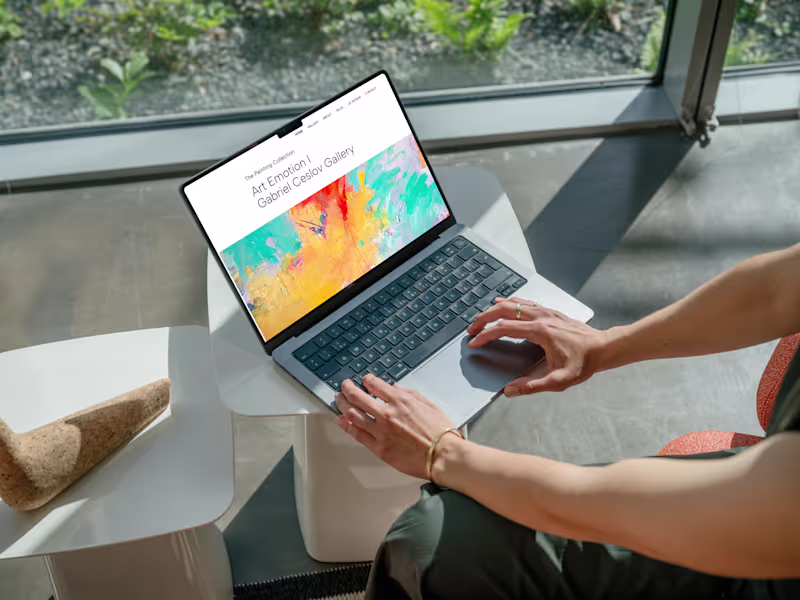 Cover image for Gabriel Ceslov Gallery — Fine Art Website in Figma Sites