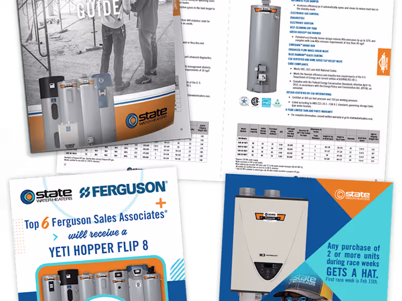 Cover image for State Water Heaters Catalog and Promo Items